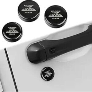 Keyhole Covers for Jeep Wrangler JL Gladiator JT 2018-2025 2026 Door Black NEW